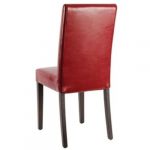 Stol i kunstskinn rød | 2 stk | Sittehøyde 51cm | 405x500x940(h)mm | BOLERO GH443 | HOXAAA | 109531