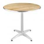 Rundt bord med plate av ask 80cm | 72(h) x 80(Ø)cm | BOLERO U429 | HGXWFA | 109339