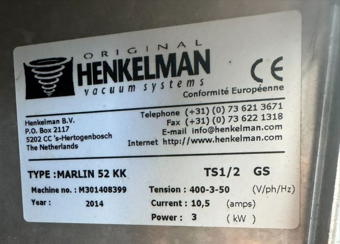 BRUKT | Henkelman Marlin 52 vakuummaskin Dobbel varmelist | 344711966 | 279769