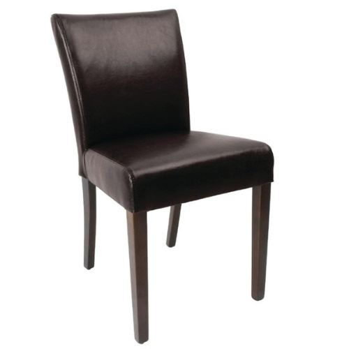 Kunstlederstol mørkebrun | 2 stk | Setehøyde 51 cm | BOLERO | GAS-GR366 | HGXBAA | 285060